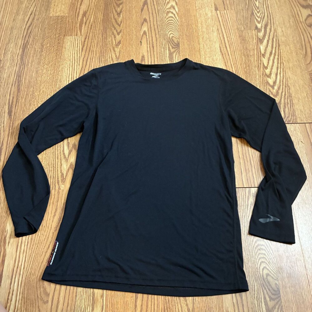 Brooks Rock Roll Running Series Black Long Sleeve Women Running Shirt S Outdoor